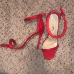 BRAND NEW NEVER WORN Fashion Nova Red Heels